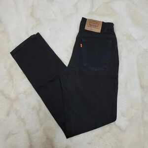 Vintage Levi’s 921 15921 Orange Tab Tapered Fit Black Mom Jeans Made USA Size 6